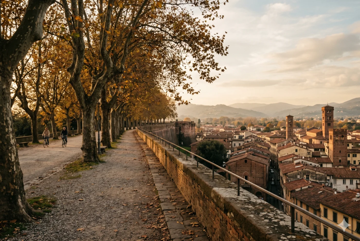 Walking the walls of Lucca