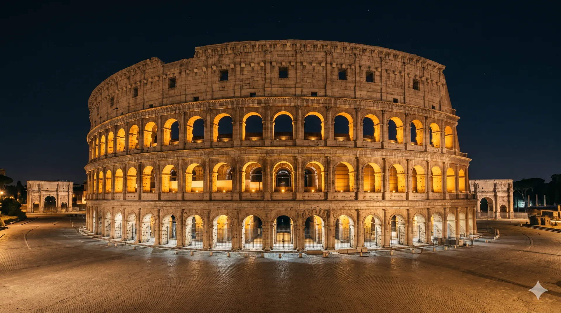 Rome at night